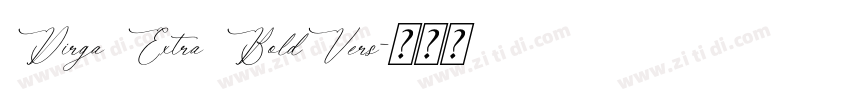 Dirga Extra BoldVers字体转换